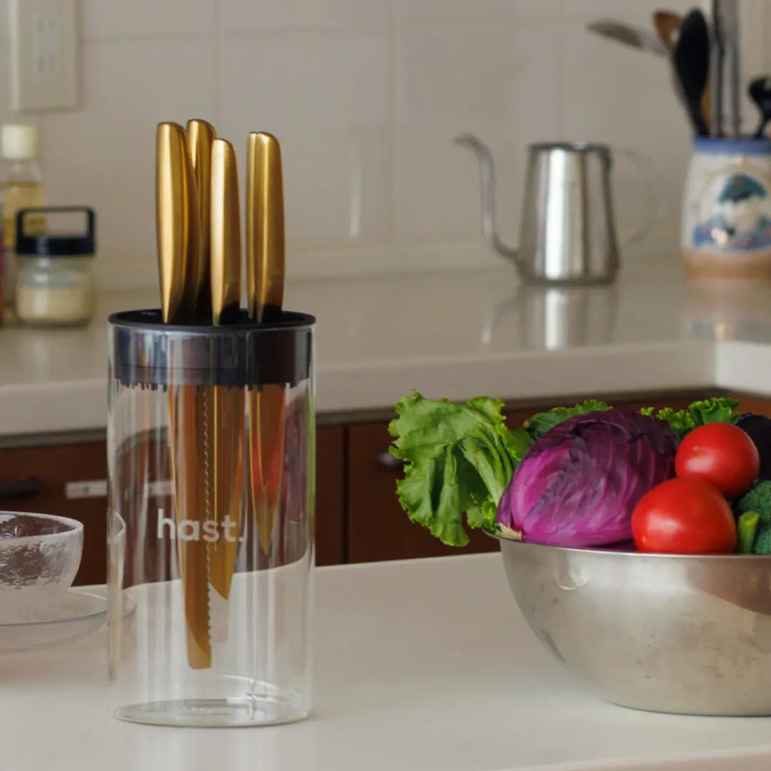 GLASS KNIFE BLOCK（ガラスナイフブロック）